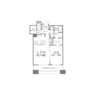 1SLDK {building type} in Nambanaka - Osaka-shi Naniwa-ku Floorplan