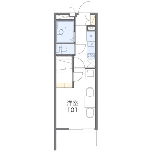 1K Mansion in Araicho arai - Kosai-shi Floorplan
