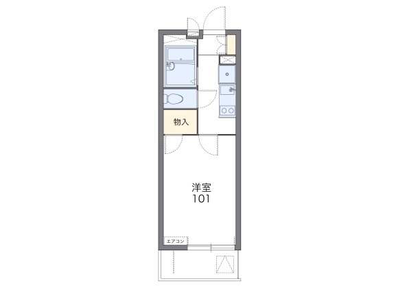 1K Apartment to Rent in Saitama-shi Minami-ku Floorplan