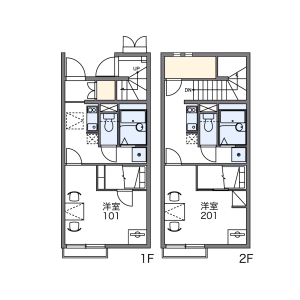 1K Apartment in Niijuku - Katsushika-ku Floorplan