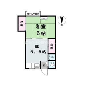 1DK Apartment in Oyata - Adachi-ku Floorplan