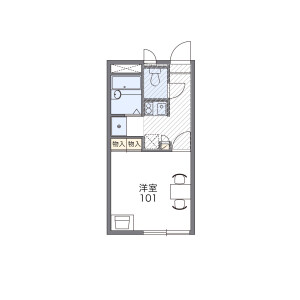 1K Apartment in Minamihommachi - Yao-shi Floorplan