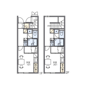 1K Apartment in Soga - Shiojiri-shi Floorplan