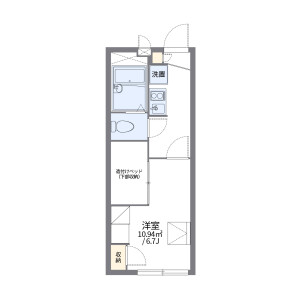 1K Apartment in Nishigamo kanoshitacho - Kyoto-shi Kita-ku Floorplan