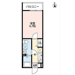 1SK Mansion in Shimmori - Osaka-shi Asahi-ku Floorplan