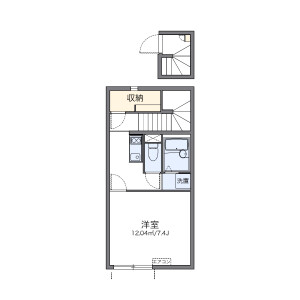 1K Apartment in Akabane - Kita-ku Floorplan