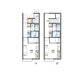 1K Apartment in Ogawa - Hiki-gun Ogawa-machi Floorplan