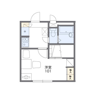 1K Apartment in Seiji - Kitakatsushika-gun Sugito-machi Floorplan