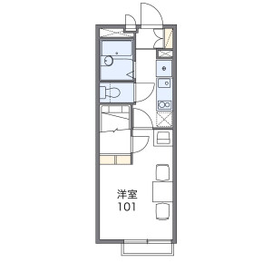 1K Apartment in Nishibori - Saitama-shi Sakura-ku Floorplan