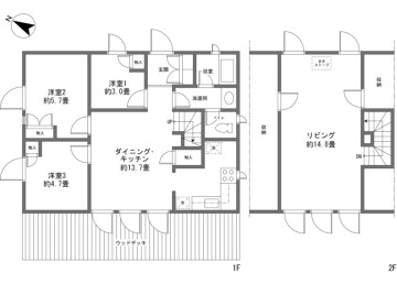 3LDK House to Buy in Minamitsuru-gun Yamanakako-mura Floorplan