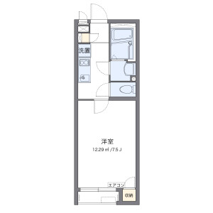 1K Apartment in Miyado - Asaka-shi Floorplan