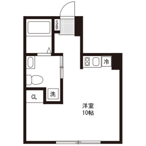 1R Mansion in Higashikoiwa - Edogawa-ku Floorplan