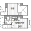 1SLDK Apartment to Rent in Osaka-shi Naniwa-ku Floorplan