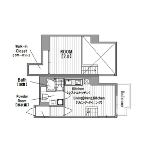 1SLDK Mansion in Ebisuhommachi - Osaka-shi Naniwa-ku Floorplan