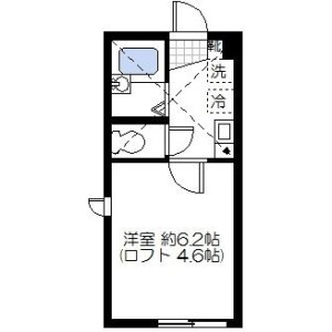 1K Apartment in Kamimaruko tenjincho - Kawasaki-shi Nakahara-ku Floorplan
