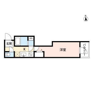 1K Mansion in Suidocho - Shinjuku-ku Floorplan