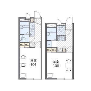 1K Apartment in Kamakura - Katsushika-ku Floorplan