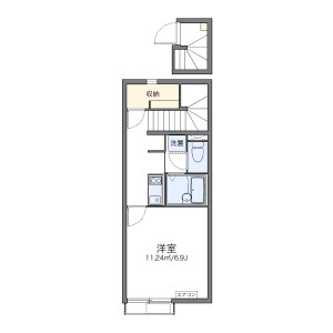 1K Apartment in Fujimidai - Kunitachi-shi Floorplan