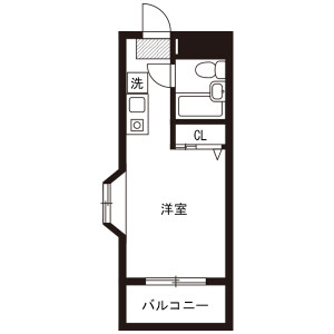 1R Mansion in Shioiricho - Yokosuka-shi Floorplan