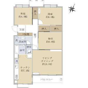 3LDK {building type} in Uehara - Shibuya-ku Floorplan