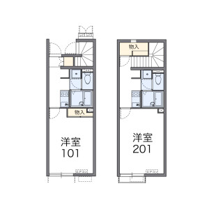 1K Apartment in Imajukuekimae - Fukuoka-shi Nishi-ku Floorplan
