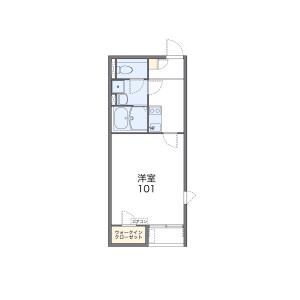 1K Apartment in Kitakokubun - Ichikawa-shi Floorplan