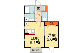 1LDK Apartment in Nishifuna - Funabashi-shi