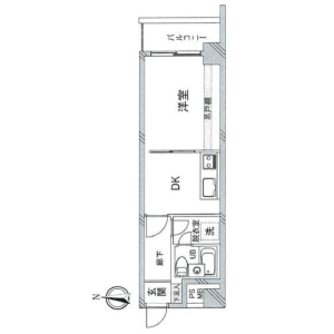 1DK {building type} in Egota - Nakano-ku Floorplan
