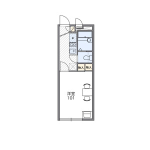 1K Apartment in Daida - Abiko-shi Floorplan