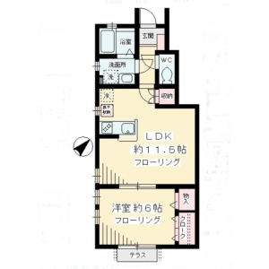 1LDK Mansion in Sakuragaoka - Setagaya-ku Floorplan