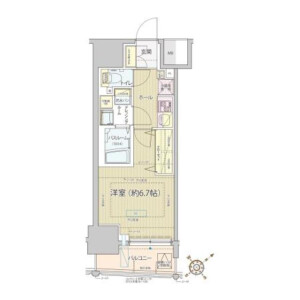 1K Mansion in Takanawa - Minato-ku Floorplan