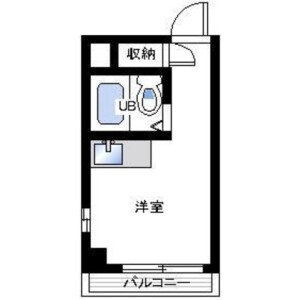 1R Mansion in Maesatocho - Yokohama-shi Minami-ku Floorplan