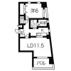 1LDK Apartment to Rent in Nagoya-shi Naka-ku Floorplan