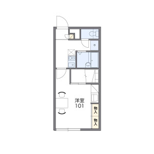 1K Apartment in Bunkyodai minamimachi - Ebetsu-shi Floorplan