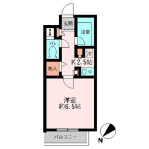1K Mansion in Fukuei - Ichikawa-shi Floorplan