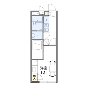 1K Apartment in Nishigamo kanoshitacho - Kyoto-shi Kita-ku Floorplan