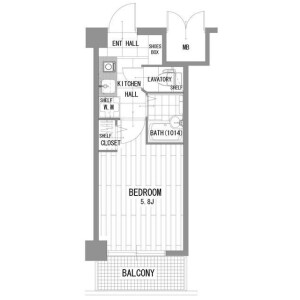 1K Mansion in Sasazuka - Shibuya-ku Floorplan