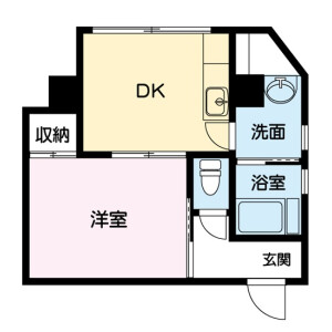 1DK Mansion in Takenotsuka - Adachi-ku Floorplan