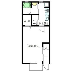 1K 아파트 in Daita - Setagaya-ku Floorplan