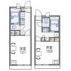 1K Apartment to Rent in Amagasaki-shi Floorplan