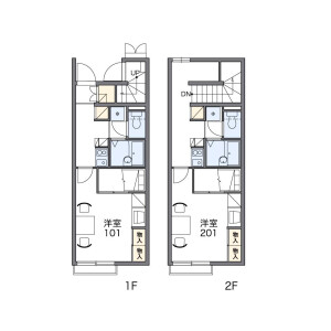 1K Apartment in Imaisecho honkambe - Ichinomiya-shi Floorplan