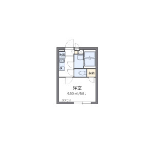 1K Apartment in Honcho - Nakano-ku Floorplan