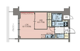 1LDK Mansion in Motomachi - Osaka-shi Naniwa-ku