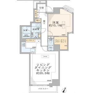 1SLDK {building type} in Sambancho - Chiyoda-ku Floorplan