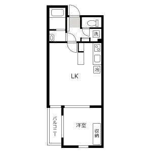 1LDK Mansion in Hakusan(2-5-chome) - Bunkyo-ku Floorplan