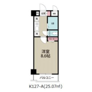 1K Mansion in Matsushima - Edogawa-ku Floorplan