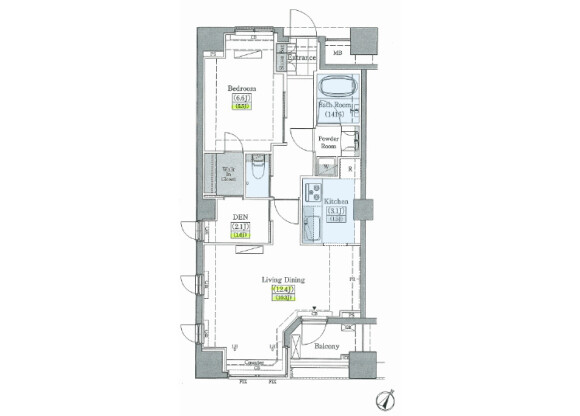 1SLDK Apartment to Rent in Toshima-ku Floorplan