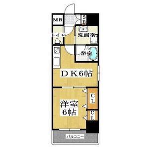 1DK Mansion in Daikoku - Osaka-shi Naniwa-ku Floorplan