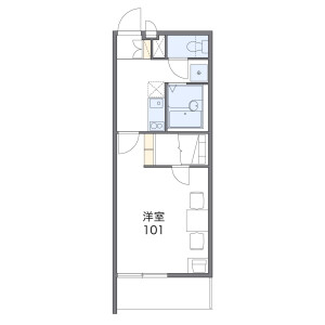 1K Mansion in Nodacho - Kishiwada-shi Floorplan