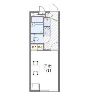 1K Apartment in Asahicho - Funabashi-shi Floorplan